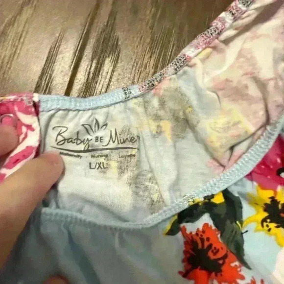 Baby Be Mine Maternity Dress for Hospital L/XL Nursing Post Partum - Picture 2 of 3